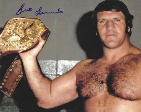 1976,Bruno Sammartino / Mil Mascaras,"Autographed" (JSA) WRESTLING