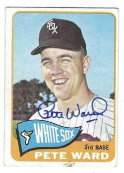 Autographed PETE WARD Chicago White Sox 1965 Topps Card