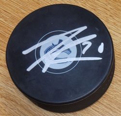 Autographed TANNER PEARSON Vancouver Canucks Hockey Puck