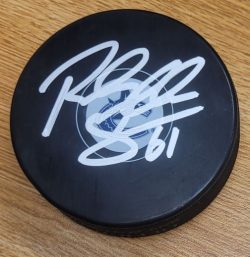 Autographed RILEY STILLMAN Vancouver Canucks Hockey Puck