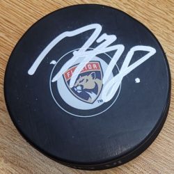 Autographed Marc Staal Florida Panthers Hockey Puck