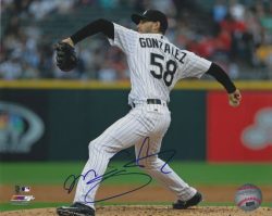AUTOGRAPHED MIGUEL GONZALEZ 8X10 Chicago White Sox Photo