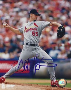 AUTOGRAPHED GARRETT STEPHENSON 8x10 St. Louis Cardinals photo