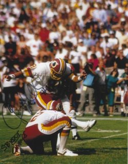 Autographed CHIP LOHMILLER 8x10 Washington Redskins Photo