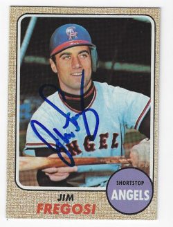 Autographed JIM FREGOSI California Angels 1968 Topps Card