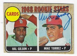 Autographed 1968 Topps Mike Torrez St. Louis Cardinals Card #162