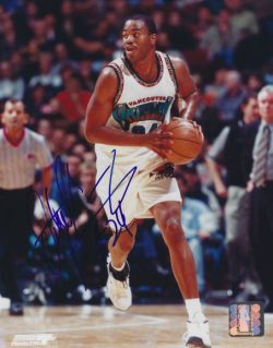 Autographed OTHELLO HARRINGTON  Vancouver Grizzlies 8x10 Photo