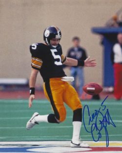 Autographed CRAIG COLQUITT 8x10 Pittsburgh Steelers Photo