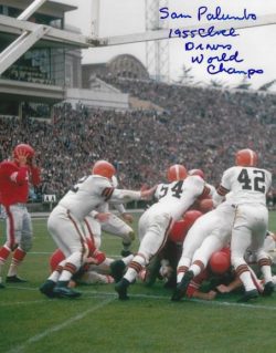 Autographed SAM PALUMBO 8x10 Cleveland Browns Photo