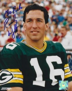 Autographed RANDY WRIGHT 8x10 Green Bay Packers Photo
