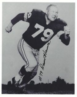 Autographed DAVE HANNER 8X10 Green Bay Packers Photo