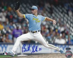 AUTOGRAPHED BRENT SUTER 8X10 Milwaukee Brewers Photo