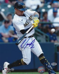 AUTOGRAPHED LUIS URIAS 8X10 Milwaukee Brewers Photo