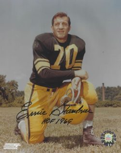 Autographed ERNIE STAUTNER 8X10 Pittsburgh Steelers Photo
