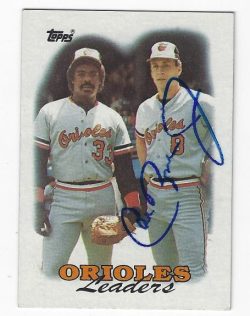 Autographed CAL RIPKEN Baltimore Orioles 1988 Topps Card