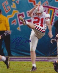 Autographed B.J. SANDER 8X10 Ohio State University Photo