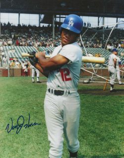 AUTOGRAPHED Von Joshua 8x10 Los Angeles Dodgers photo
