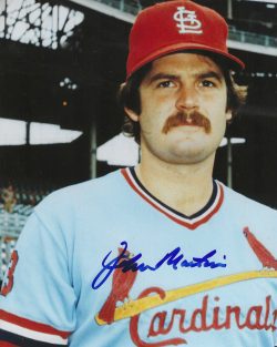 AUTOGRAPHED  John Martin 8X10 St Louis Cardinals Photo