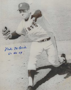Autographed Mike McCormick San Francisco Giants 8x10 Photo
