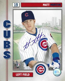 AUTOGRAPHED MATT MURTON 8x10 Chicago Cubs Photo