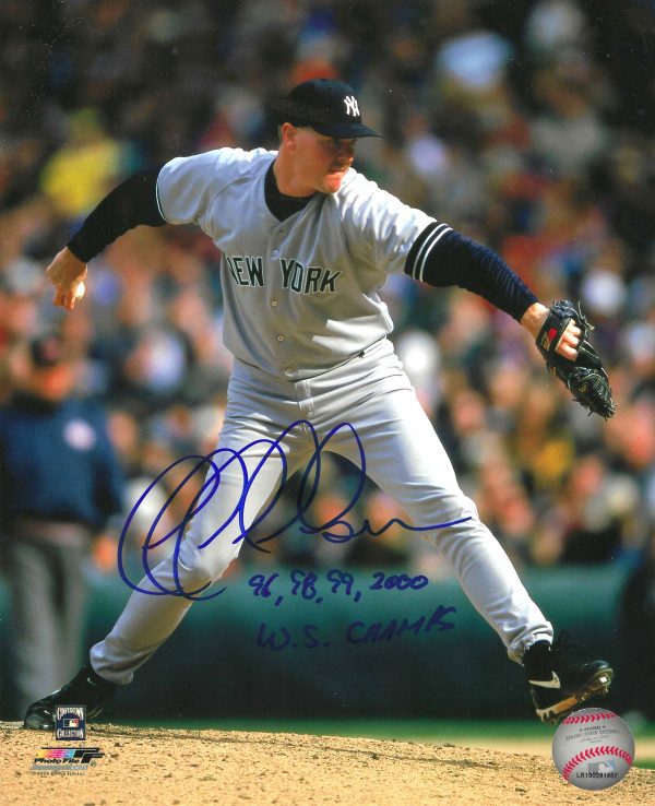 AUTOGRAPHED JEFF NELSON New York Yankees 8x10 Photo