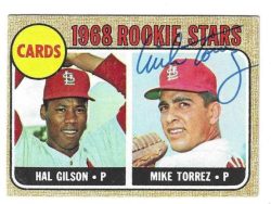 Autographed 1968 Topps Mike Torrez St. Louis Cardinals Card #162