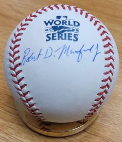 Autographed ROBERT MANFRED Official 2022 World Series Major League Baseball