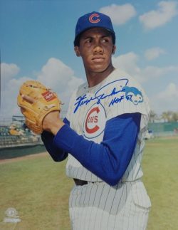 Autographed FERGIE JENKINS "HOF 91" 11X14 Chicago Cubs photo