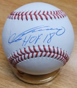 Autographed VLADIMIR GUERRERO "HOF 18" Official Rawlings Major League Baseball Beckett