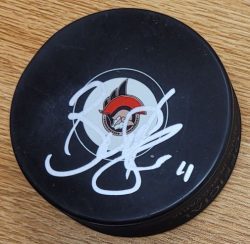 Autographed BRAD SHAW Ottawa Senators Hockey Puck