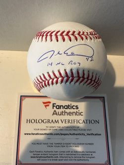 Autographed Jacob DeGrom "2014 NL ROY"  Rawlings OMLB Official Baseball - MLB Authenticated