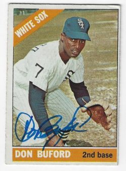 Autographed DON BUFORD Chicago White Sox 1966 Topps Card