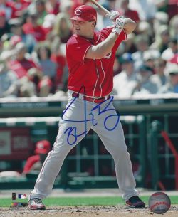 AUTOGRAPHED JAY BRUCE  8X10 Cincinnati Reds Photo