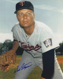 AUTOGRAPHED DICK STIGMAN 8x10  Minnesota Twins photo