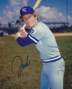 AUTOGRAPHED JIM WOHLFORD 8X10 Kansas City Royals Photo