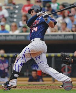 AUTOGRAPHED TREVOR PLOUFFE 8x10 Minnesota Twins photo