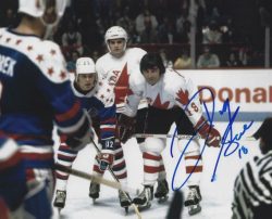 Autographed DANNY GARE 8X10 Canada Buffalo Sabres Photo