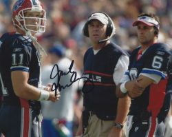 Autographed MIKE MULARKEY 8X10 Buffalo Bills Photo