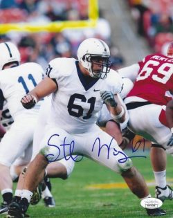 Autographed STEFEN WISNIEWSKI 8X10 Penn State Nittany Lions Photo JSA
