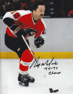 Autographed RICK MACLEISH 8x10 Philadelphia Flyers Photo