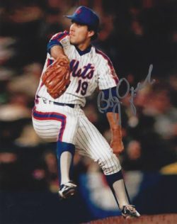 AUTOGRAPHED BOB OJEDA 8X10 New York Mets photo