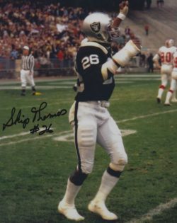Autographed SKIP THOMAS 8x10 Oakland Raiders photo