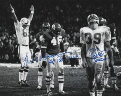 Autographed  KARL NOONAN "17-0 1972 Perfect Season" 8X10 Miami Dolphins photo