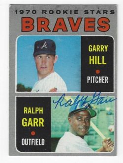 Autographed RALPH GARR Atlanta Braves 1970 Topps  Card