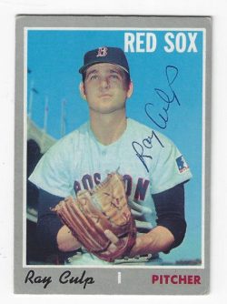 Autographed RAY CULP Boston Red Sox 1970 Topps Card