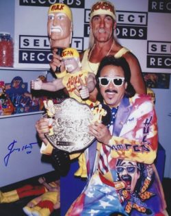 Autographed JIMMY HART WWF Hall of Famer 8X10 Wrestling Photo
