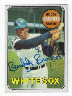 Autographed BUDDY BRADFORD  Chicago White Sox 1969 Topps Card