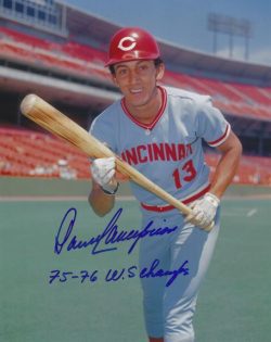 AUTOGRAPHED DAVE CONCEPCION "75-76 WS Champs"8x10 Cincinnati Reds Photo