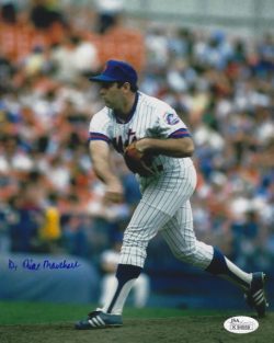 AUTOGRAPHED DR MIKE MARSHALL 8X10 New York Mets photo JSA