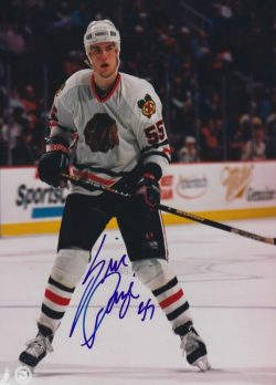 Autographed ERIC DAZE 8X10 Chicago Blackhawks Photo